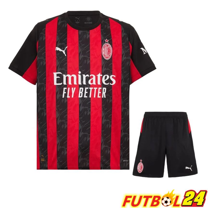 Camisetas De Futbol AC Milan Primera + Cortos 2025 2026