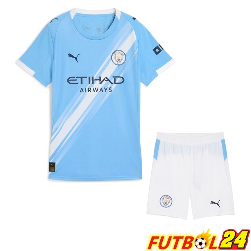 Camisetas De Futbol Manchester City Primera + Cortos 2025 2026