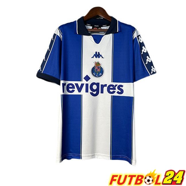Camisetas De Futbol FC Porto Retro Primera Blanco Azul 1999-2000