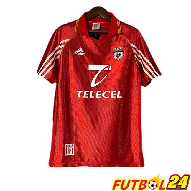 Camisetas De Futbol S.L Benfica Retro Primera Rojo 1998-1999