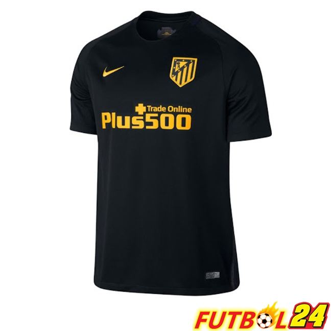 Camisetas De Futbol Atletico Madrid Retro Segunda Negro 2016-2017