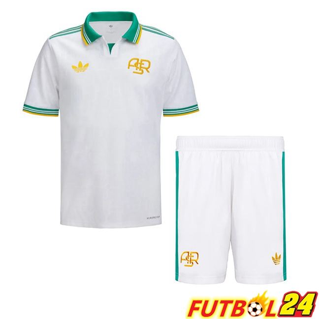 Camisetas De Futbol AS Roma Ninos Tercera Blanco 2025/2026