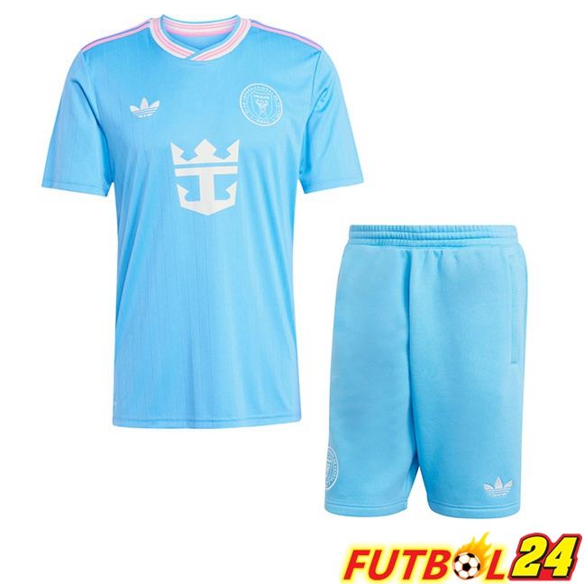 Camisetas De Futbol Inter Miami CF Ninos Tercera Azul 2025/2026