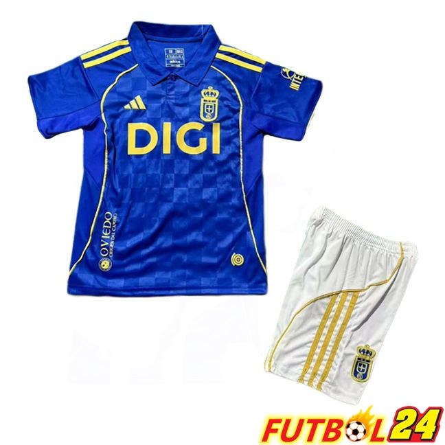 Camisetas De Futbol Real Oviedo Ninos Primera Azul 2025/2026