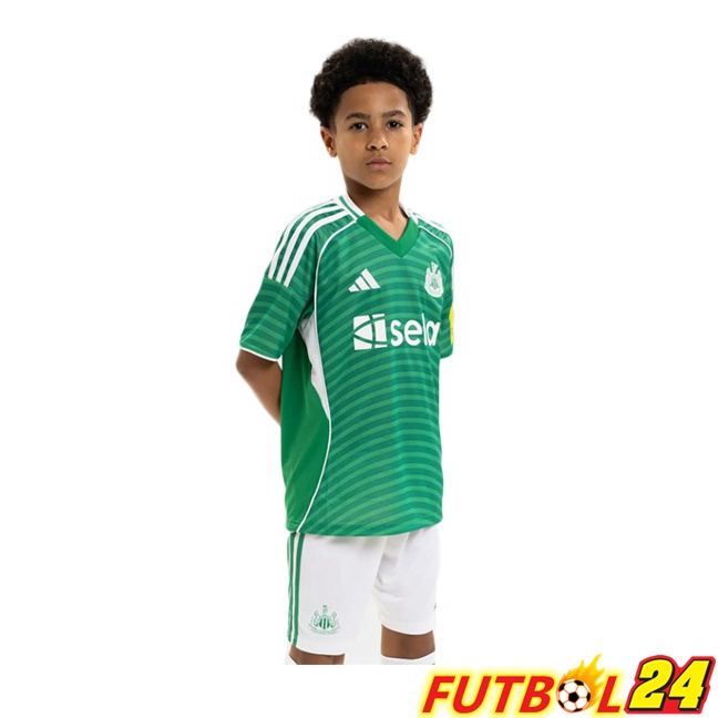 Camisetas De Futbol Newcastle United Ninos Segunda Verde 2025/2026