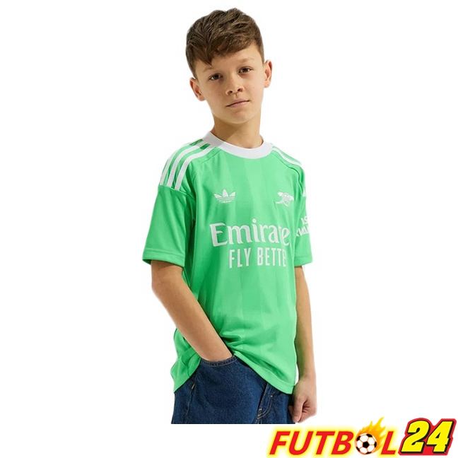 Camisetas De Futbol Arsenal Ninos Portero Verde 2025/2026
