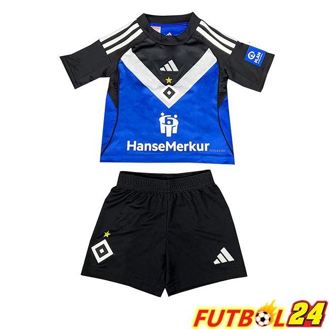 Camisetas De Futbol Hamburger SV Ninos Segunda Azul 2025/2026