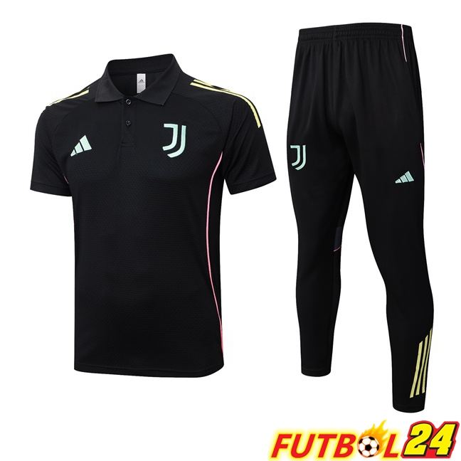 Camiseta Polo Juventus + Pantalones Negro 2025/2026