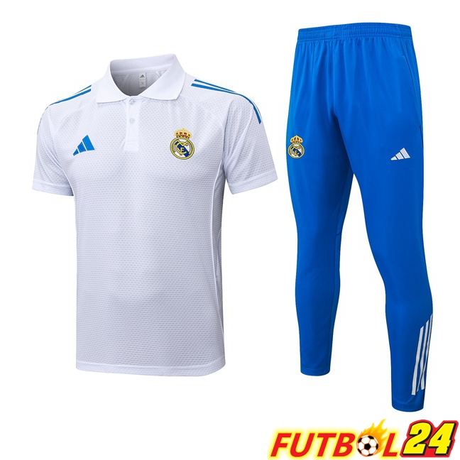 Camiseta Polo Real Madrid + Pantalones Blanco 2025/2026