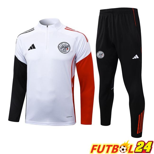 Chandal Equipos De Futbol AFC Ajax Blanco Negro Rojo 2025/2026