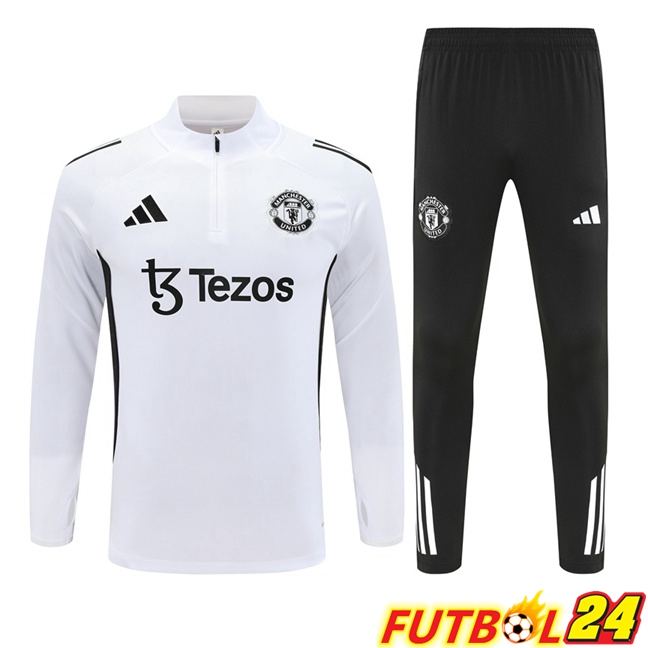 Chandal Equipos De Futbol Manchester United Blanco 2025/2026