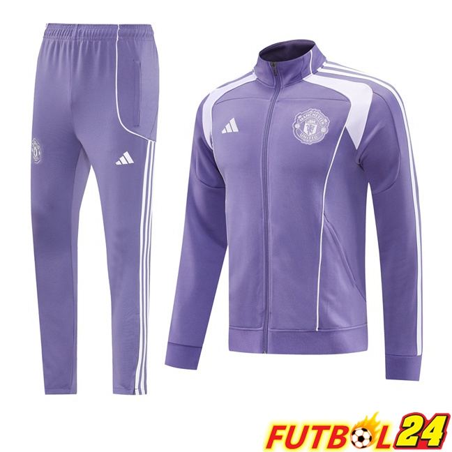 Chandal Equipos De Futbol - Chaqueta Manchester United Púrpura 2025/2026