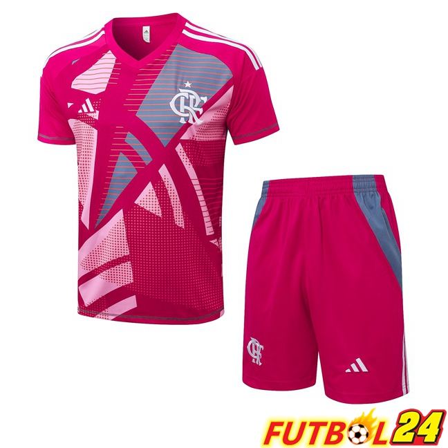 Camiseta Entrenamiento Flamengo + Cortos Rojo 2025/2026