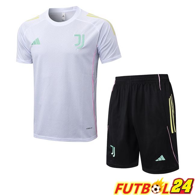 Camiseta Entrenamiento Juventus + Cortos Blanco 2025/2026