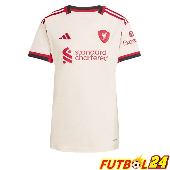 Camisetas De Futbol FC Liverpool Mujer Segunda Amarillo 2025/2026