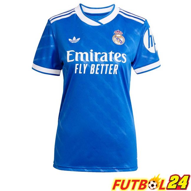 Camisetas De Futbol Real Madrid Mujer Tercera Azul 2025/2026