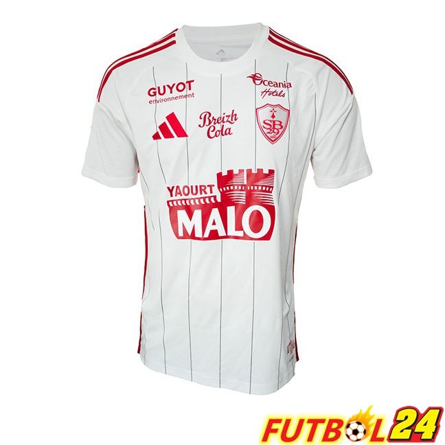 Camisetas De Futbol Stade Brestois Segunda Blanco 2025/2026
