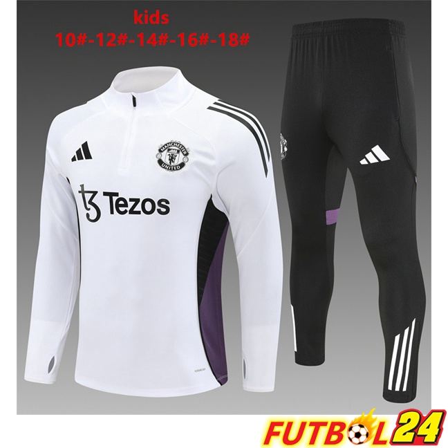 Chandal Equipos De Futbol Manchester United Niño Blanco 2025/2026