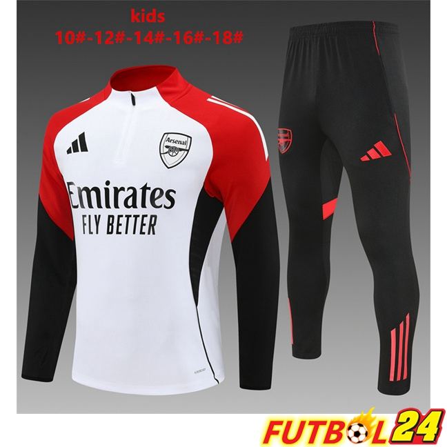Chandal Equipos De Futbol Arsenal Niño Blanco Negro Rojo 2025/2026
