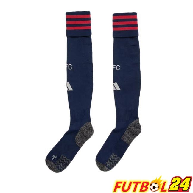 Calcetines De Futbol Arsenal Segunda Azul Real 2025/2026