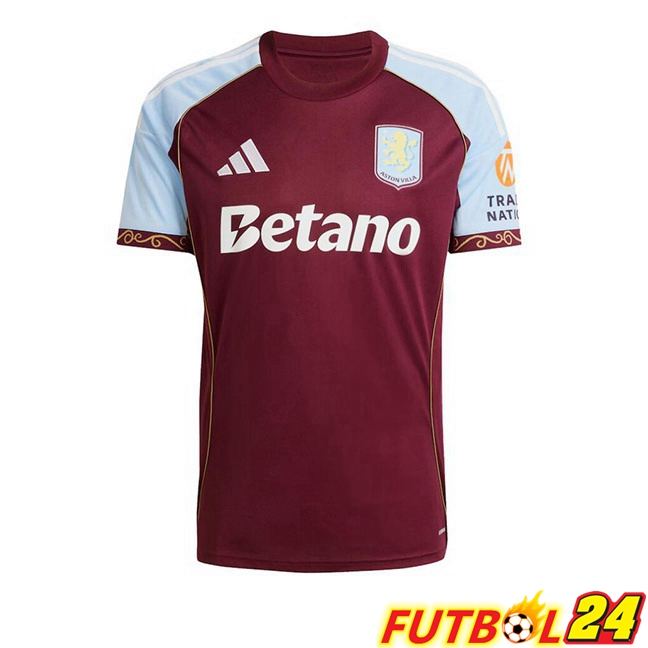 Camisetas De Futbol Aston Villa Primera Rojo 2025/2026
