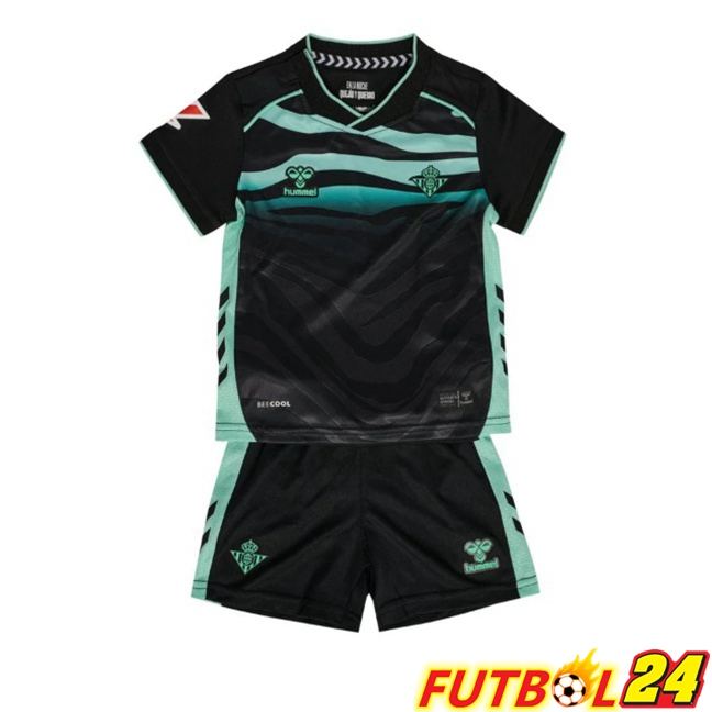 Camisetas De Futbol Real Betis Ninos Tercera Negro 2025/2026