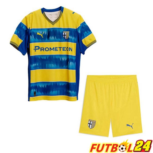 Camisetas De Futbol Parma Calcio Ninos Segunda Amarillo Azul 2025/2026