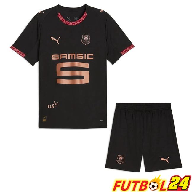 Camisetas De Futbol Stade Rennais Ninos Tercera Negro 2025/2026
