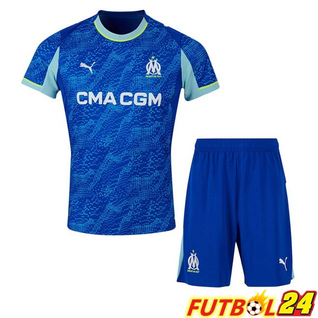 Camisetas De Futbol Marsella OM Ninos Tercera Azul 2025/2026