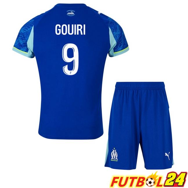 Camisetas De Futbol Marsella OM (GOUIRI 9) Ninos Tercera Azul 2025/2026