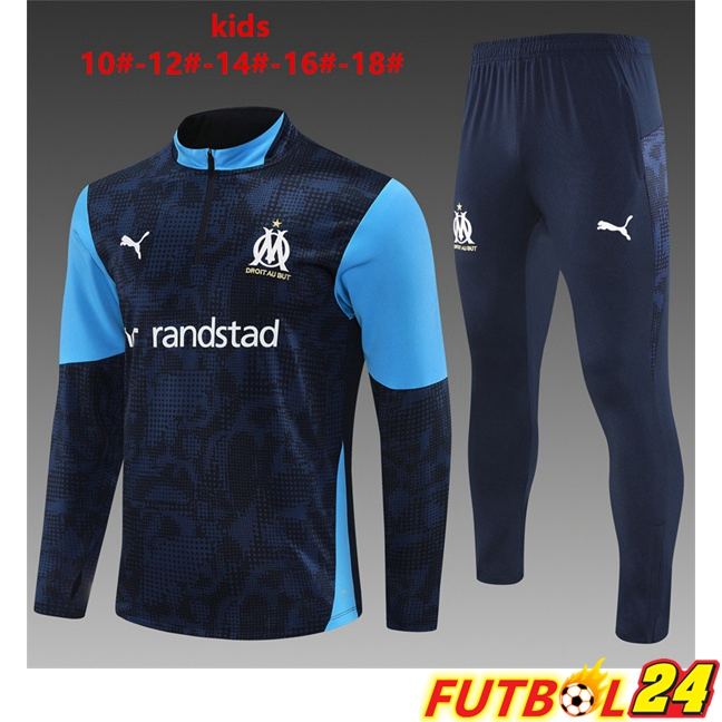 Chandal Equipos De Futbol Marsella OM Niño Azul Real 2025/2026