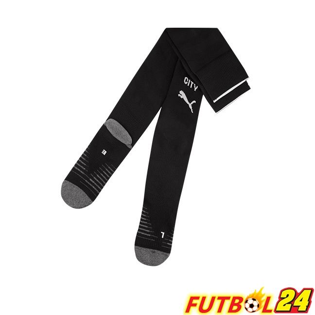 Calcetines De Futbol Manchester City Segunda Negro 2025/2026
