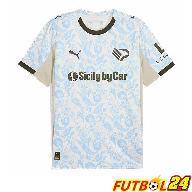 Camisetas De Futbol Palerme FC Tercera Blanco Azul 2025/2026