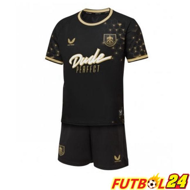 Camisetas De Futbol Burnley Ninos Tercera Negro 2025/2026