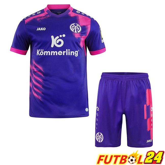 Camisetas De Futbol FSV Mainz 05 Ninos Segunda Púrpura 2025/2026