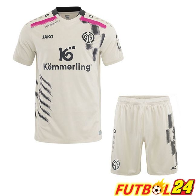 Camisetas De Futbol FSV Mainz 05 Ninos Tercera Blanco 2025/2026