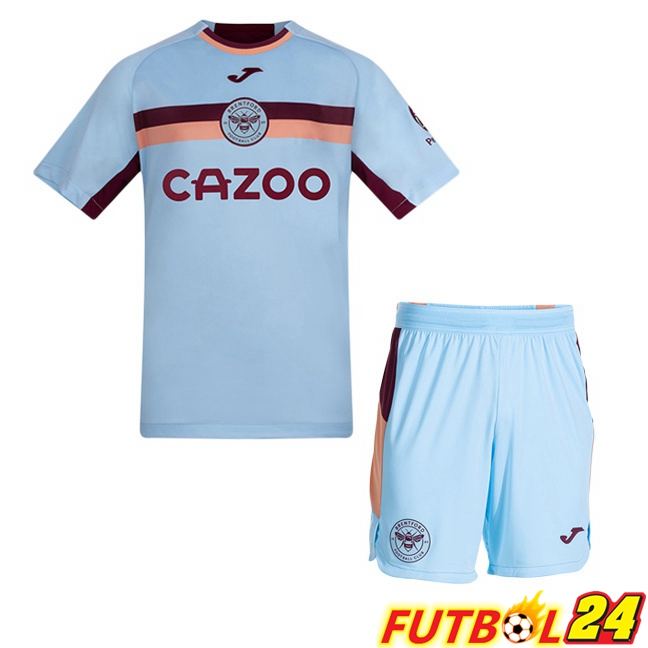 Camisetas De Futbol Brentford FC Ninos Tercera Azul 2025/2026