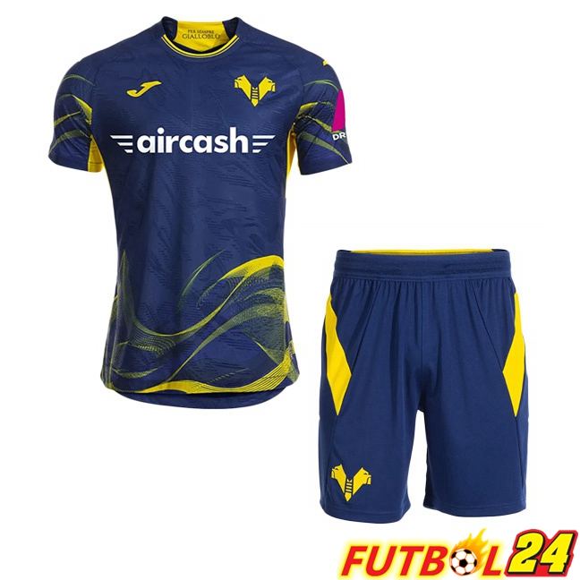 Camisetas De Futbol Hellas Verone Ninos Primera Azul Real 2025/2026