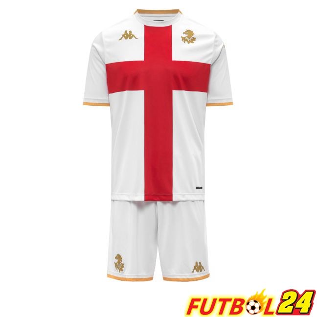 Camisetas De Futbol Genoa CFC Ninos Segunda Blanco 2025/2026