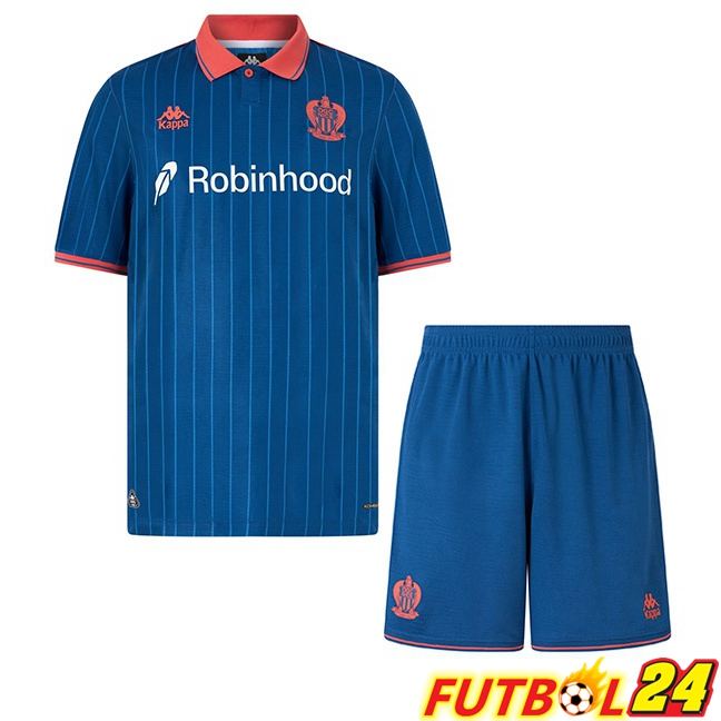 Camisetas De Futbol OGC Nice Ninos Tercera Azul 2025/2026