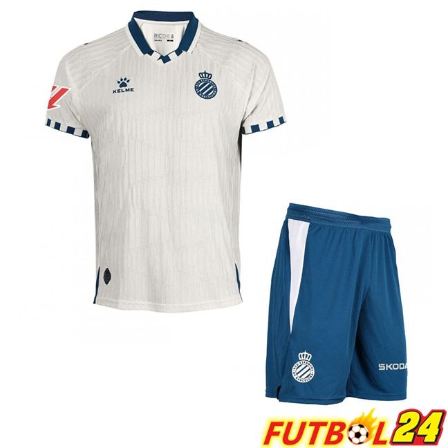 Camisetas De Futbol RCD Espanyol Ninos Segunda Blanco 2025/2026