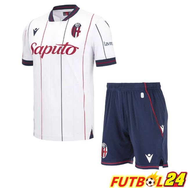 Camisetas De Futbol Bolonia Ninos Segunda Blanco 2025/2026