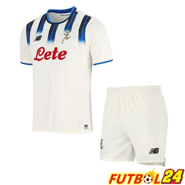 Camisetas De Futbol Atalanta Ninos Segunda Blanco 2025/2026