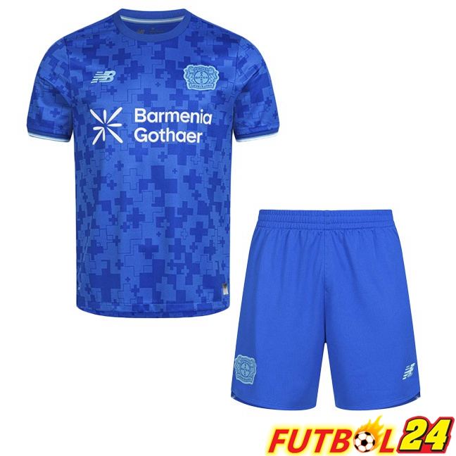 Camisetas De Futbol Bayer 04 Leverkusen Ninos Tercera Azul 2025/2026