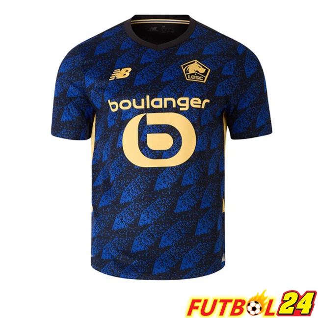 Camisetas De Futbol Lille OSC Tercera Azul Negro 2025/2026