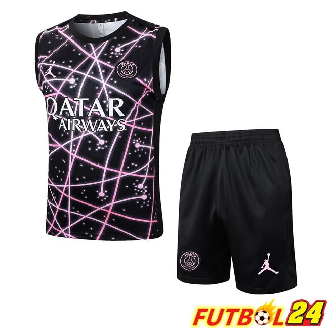 Chalecos De Futbol Jordan Paris PSG + Cortos Negro 2025/2026