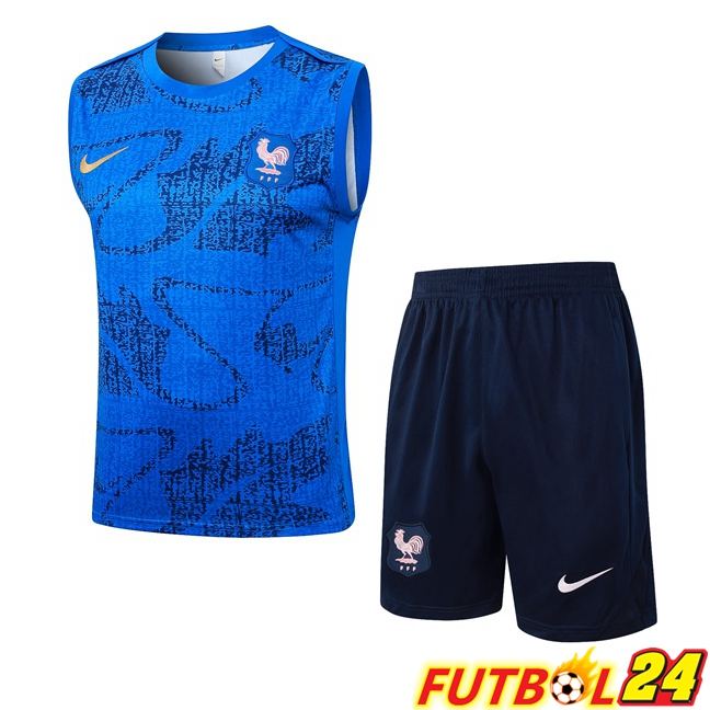 Chalecos De Futbol Francia + Cortos Azul 2025/2026