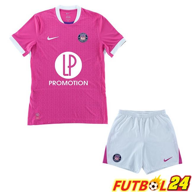 Camisetas De Futbol Toulouse Ninos Segunda Rosado 2025/2026