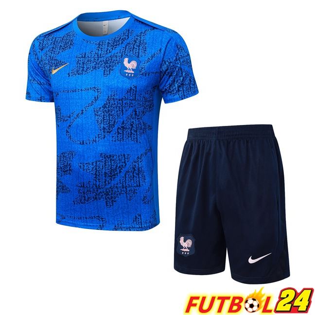 Camiseta Entrenamiento Francia + Cortos Azul 2025/2026