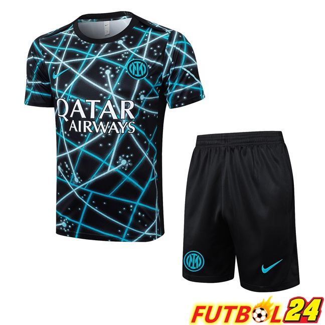 Camiseta Entrenamiento Inter Milan + Cortos Negro 2025/2026